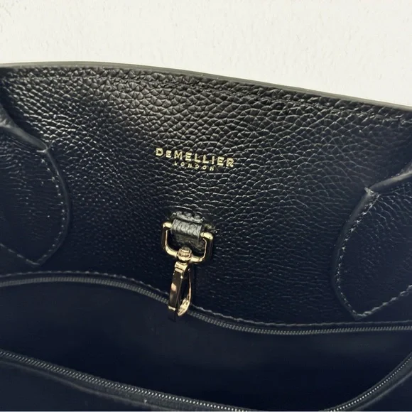 ✨ DeMellier The Hudson Bag Black Small Grain Leather - Picture 8 of 13